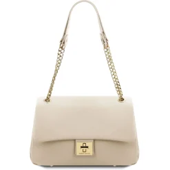 Schultertasche aus Weichem Leder