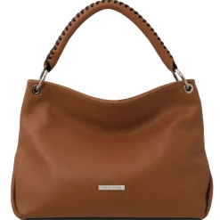 Schultertasche aus Weichem Leder
