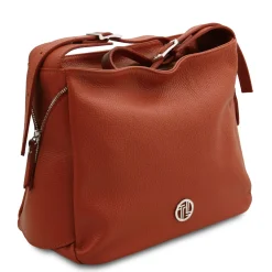 Schultertasche aus Weichem Leder