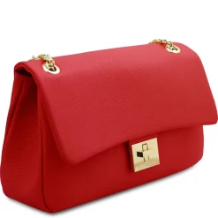 Schultertasche aus Weichem Leder