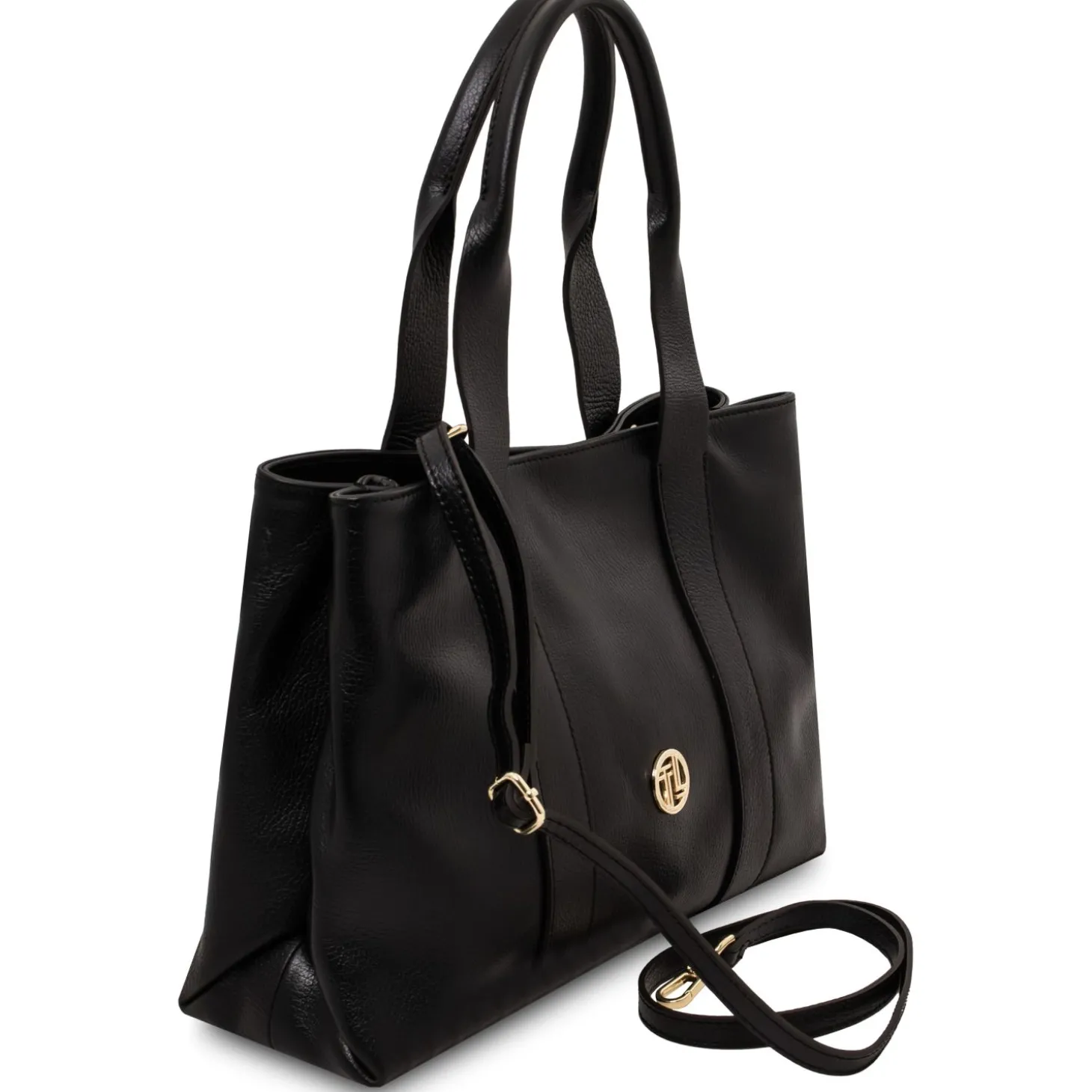 Schultertasche aus Weichem Leder