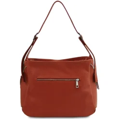 Schultertasche aus Weichem Leder