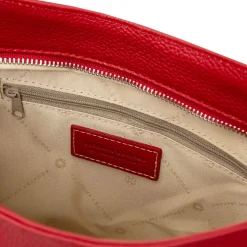 Schultertasche aus Weichem Leder