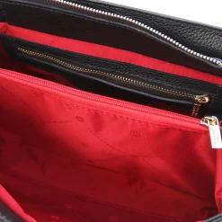 Schultertasche aus Weichem Leder