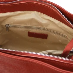 Schultertasche aus Weichem Leder
