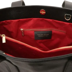 Schultertasche aus Weichem Leder