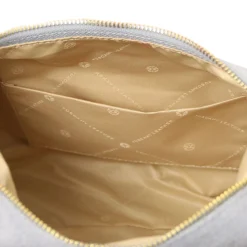 Schultertasche aus Wildleder