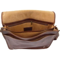 Tasche mit Laptopfach aus Leder