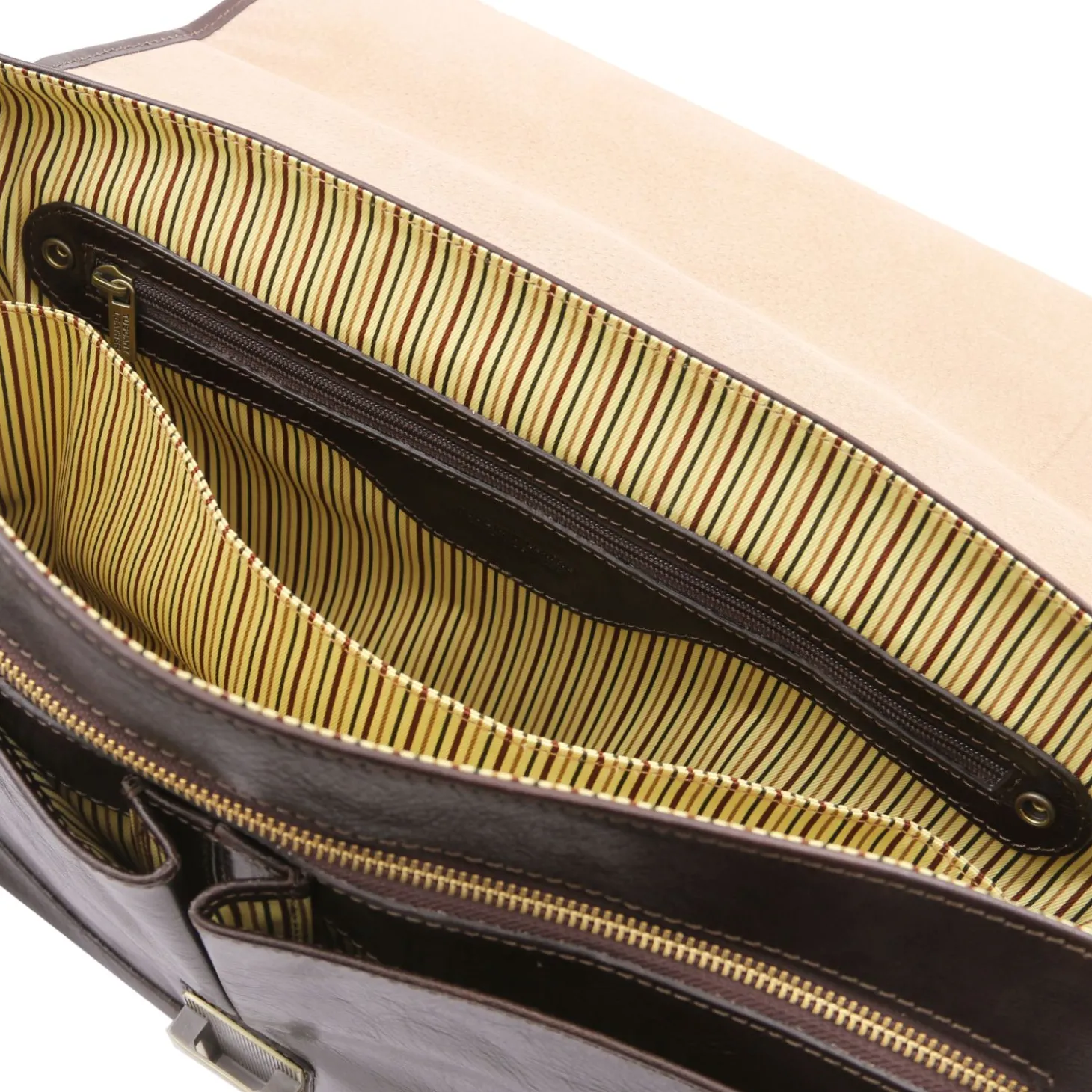 TL SMART Multifach-Aktentasche aus Leder mit Klappe