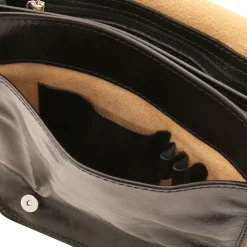 Umhängetasche aus Leder mit Zwei Fächer
