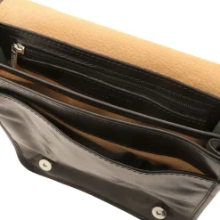 Umhängetasche aus Leder mit Zwei Fächer