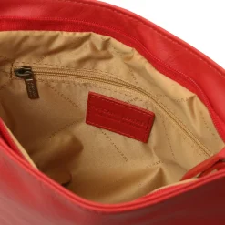 Umhängetasche aus Weichem Leder mit Quasten