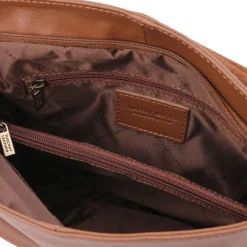 Umhängetasche aus Weichem Leder mit Quasten
