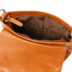 Umhängetasche aus Weichem Leder mit Quasten